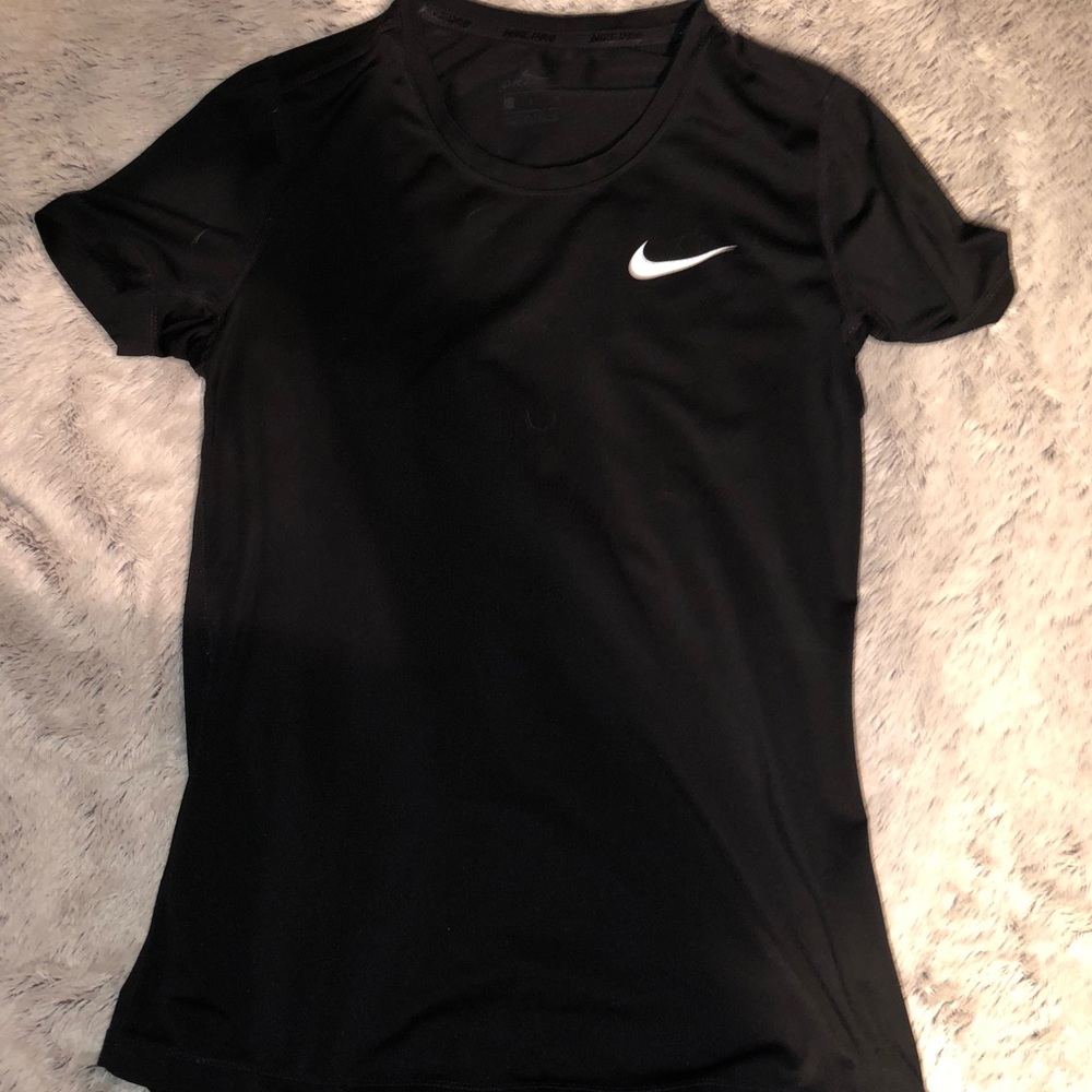 youth black nike dri-fit tee